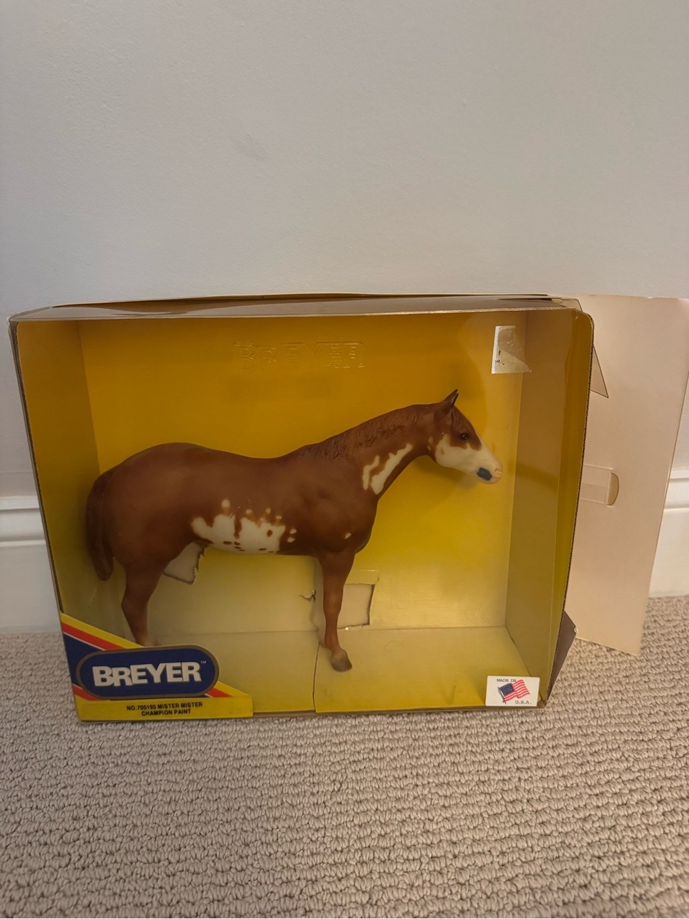 Breyer Chestnut Appaloosa Model Horse - Mister Mister Champion Paint Vintage